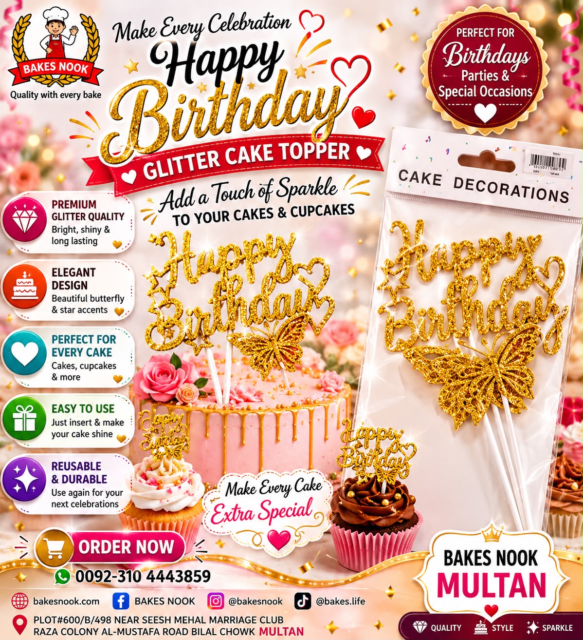 GLITTER BIRHTDAY THEME