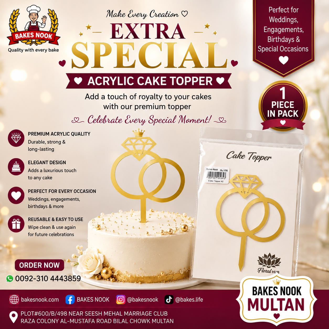 DOUBLE RING CAKE TOOPER