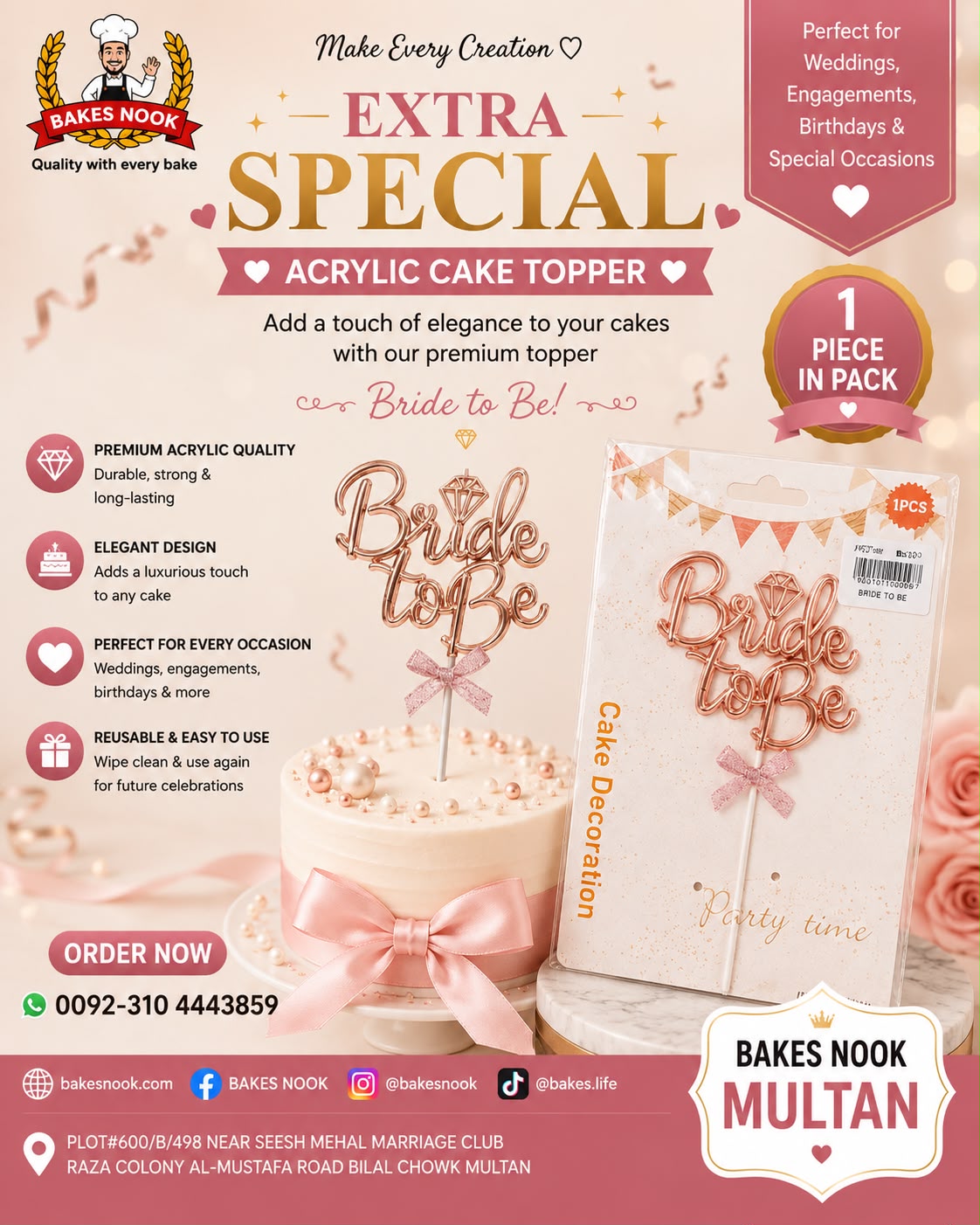 Bride to Be Topper by BakesNook