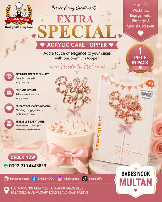 Bride to Be Topper by BakesNook