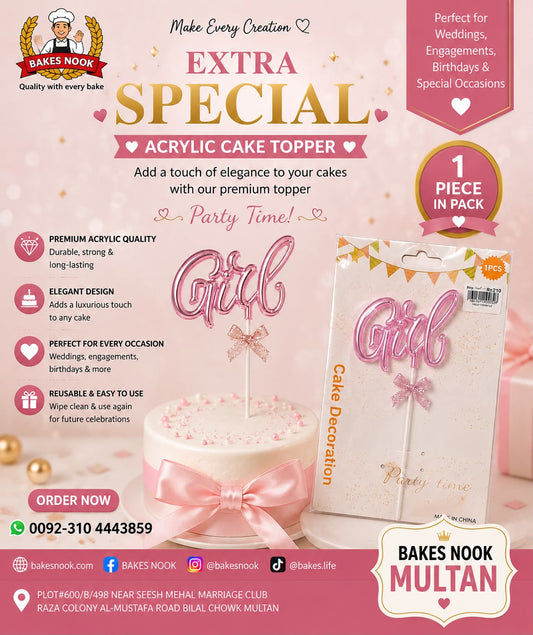 Girl Shining Cake Topper by BakesNook