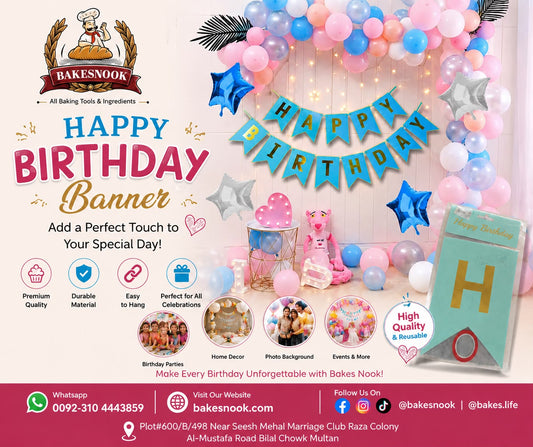 HAPPY BIRTHDAY  BANNER CARD