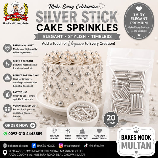Silver Suger Rods 20gm