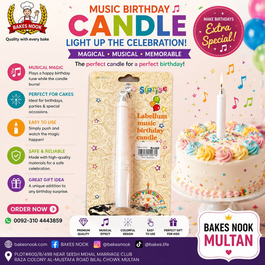 Party Musical Candle by BakesNook