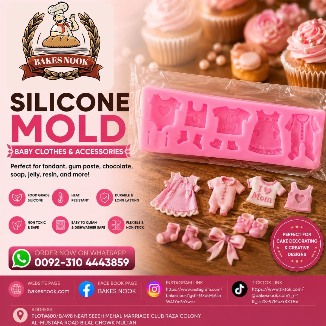 Baby Clothes Fondant Mould by BakesNook