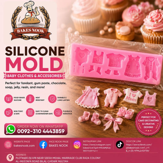 Baby Clothes Fondant Mould by BakesNook