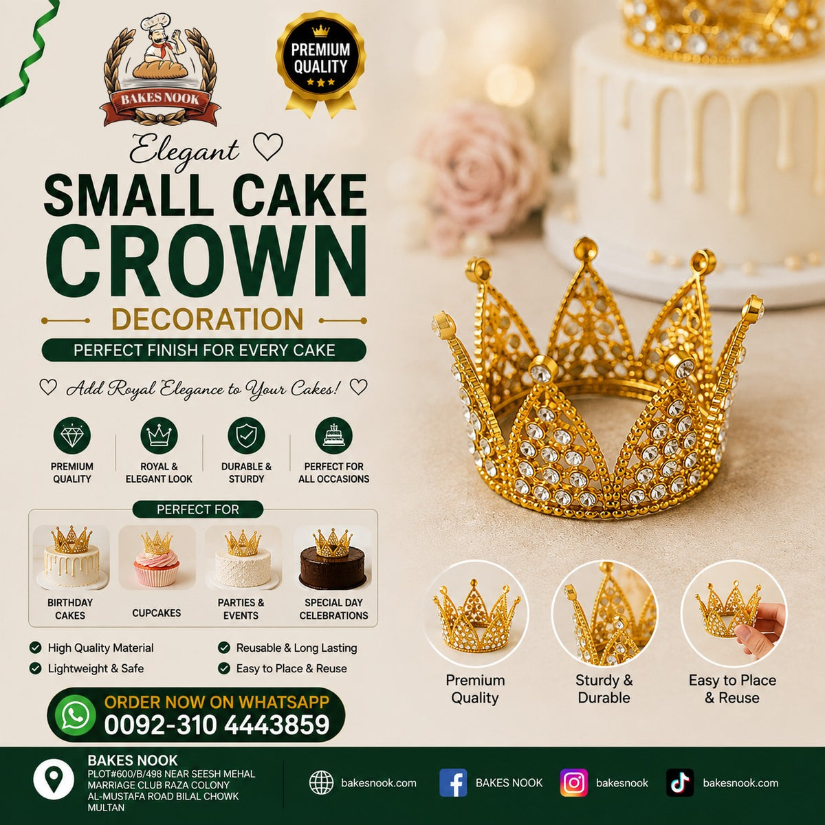 CAKE DECOR CROWN