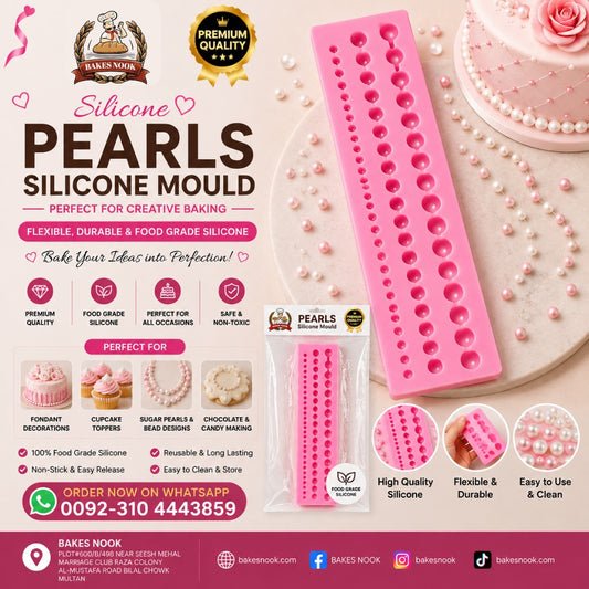 Pearls Silicone Mould by BakesNook