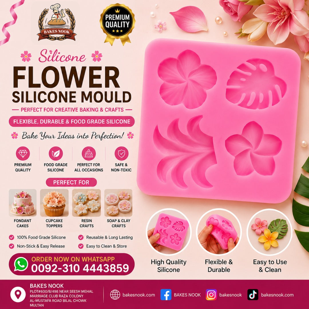 Flower Silicone Mould by BakesNook