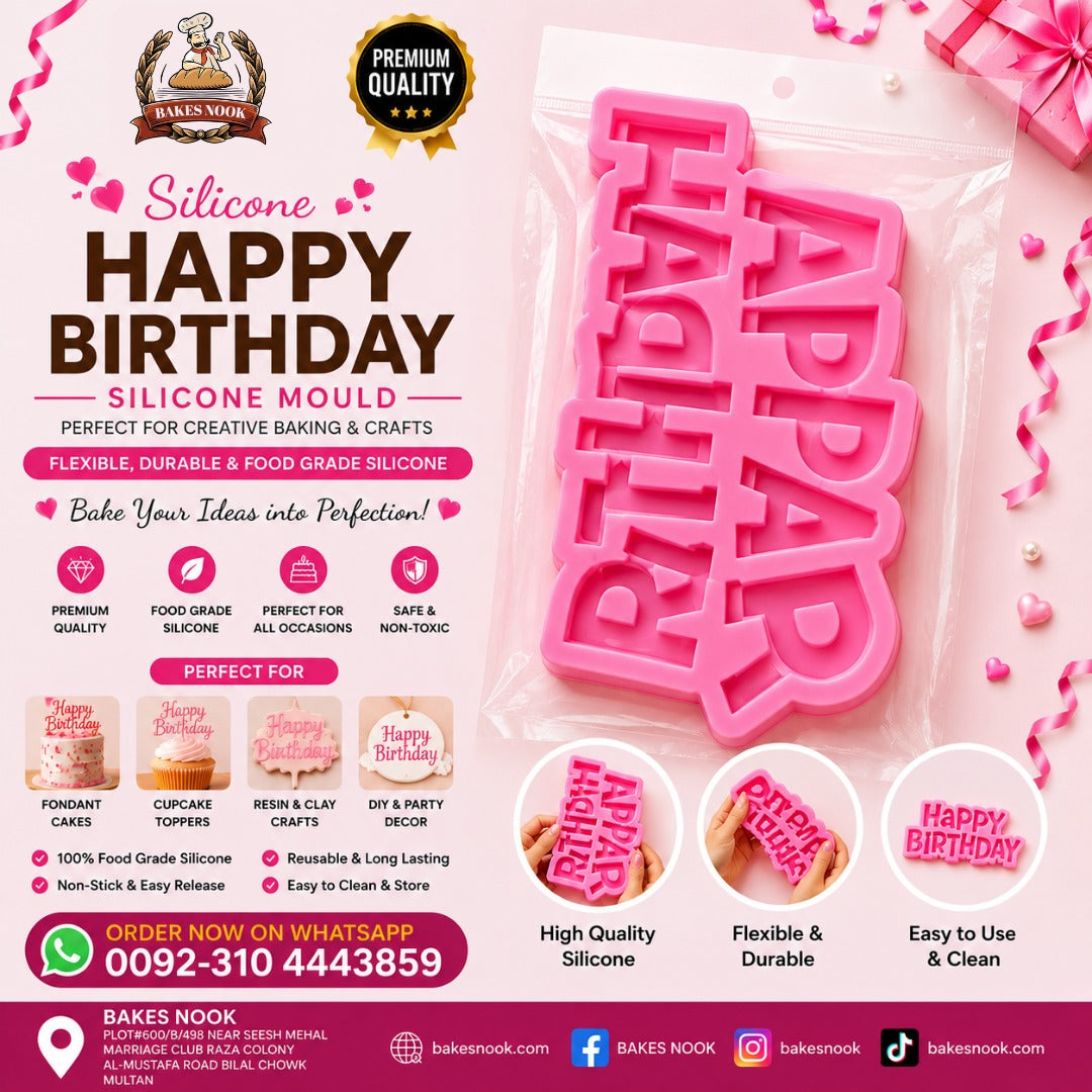 Happy Birthday Moulds by BakesNook