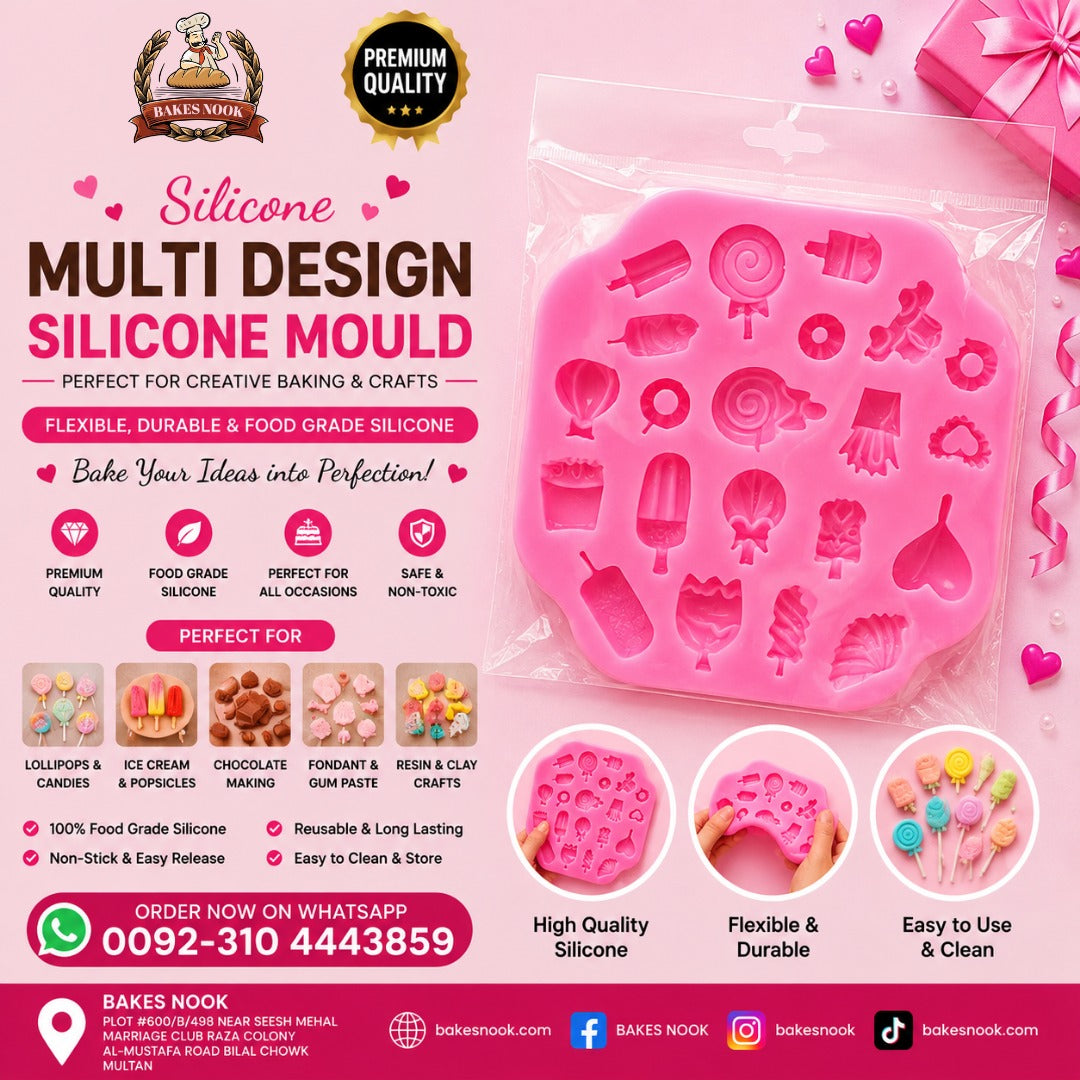 Multi Design Silicone Mould by BakesNook