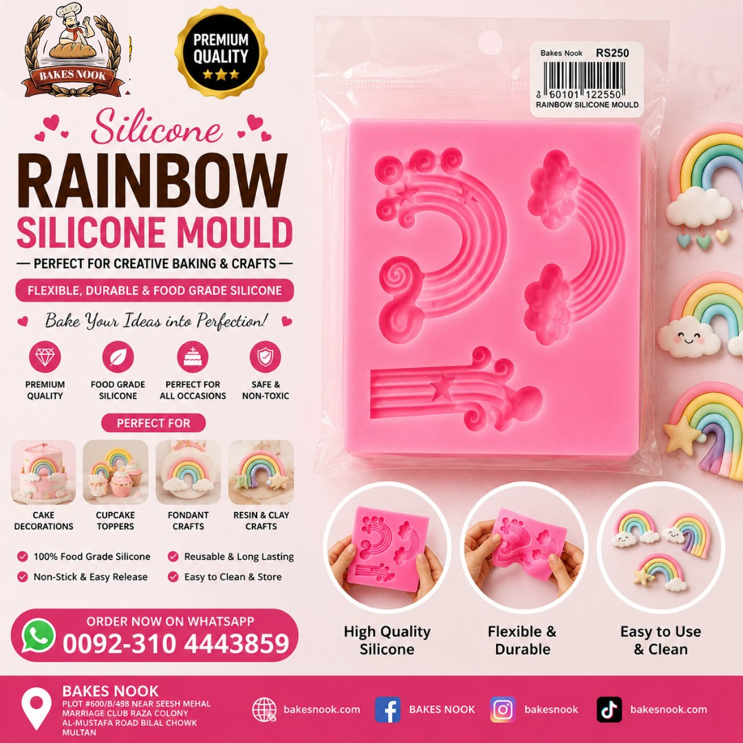 Silicone Rainbow Mould by BakesNook